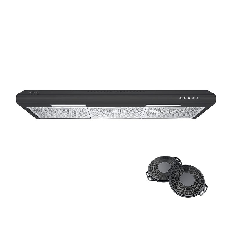 Hotte murale 29,76 "convertible 200 CFM en noir avec Wi-Fi