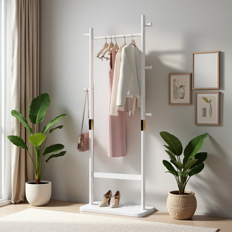 Coat Racks Solid Wood Hanger Solid Environmental Protection Easy To Assemble Beautiful Can Be Placed