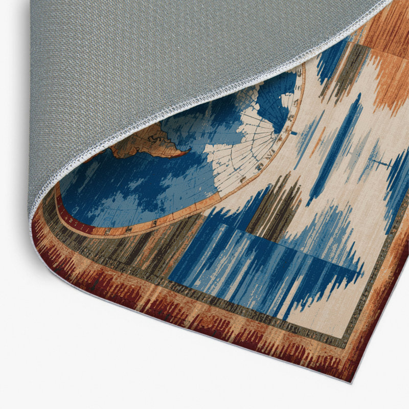 Tapis d'intérieur et d'extérieur brun Nature, Rectangulaire 2 pi x 3 pi