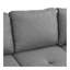 Canapé modulaire réversible peu encombrant avec rangement repose-pieds Rivet Ornement en forme de L pour petit ou grand dortoir