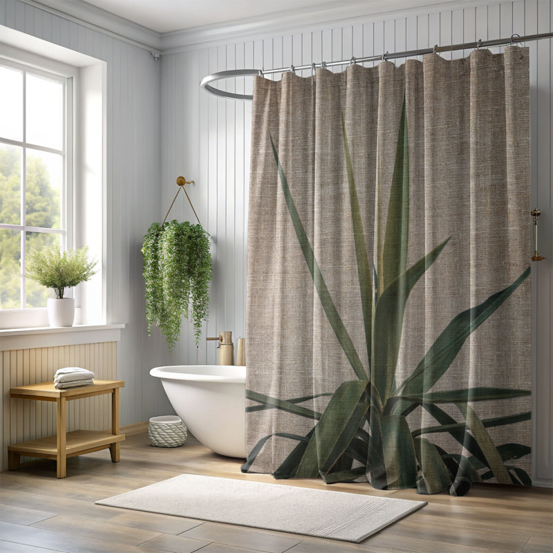 Rideau de douche Freddrick, H 74 po x l 71 po