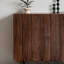 Black Walnut Minimalist Shoe Cabinet 36 Pair Shoe Storage Cabinet