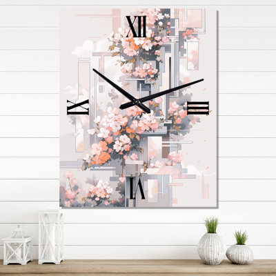 Horloge murale Contemporary Cherry Blossom