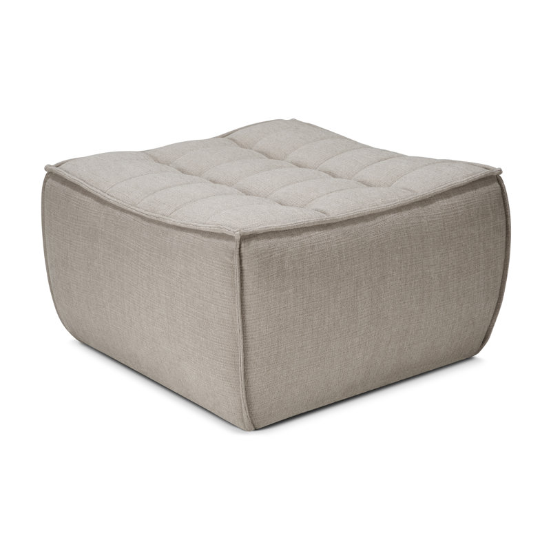 N701 Square Ottoman, Beige