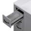 Meuble-lavabo de salle de bain sans lavabo, base d'armoire seulement, six tiroirs, séparateur de tiroir multifonctionnel, tablette réglable-133039467