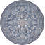 Polyester floral lavable à la machine / coton ivoire / bleu marine-101377906