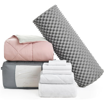 DormCo Packs Twin XL College Bedding Package Basic Necessities Kit