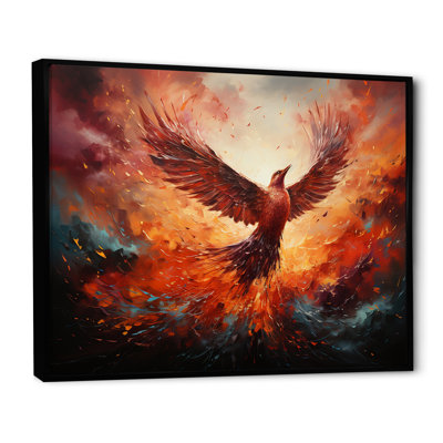 Resurgence Phoenix Rebirth I - Bird Wall Art -  Millwood Pines, 132B40C3C5B54F4CBC6B398BF63F19DF