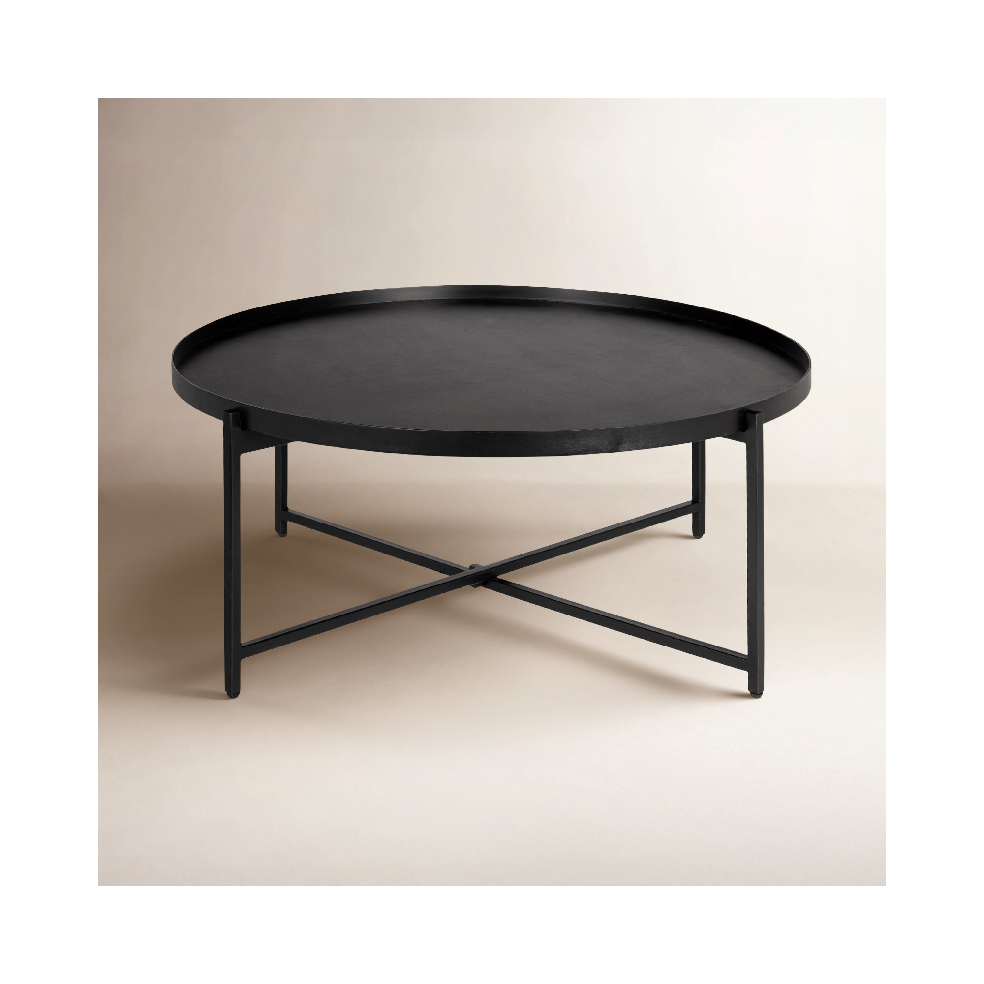 Esma Modern Coffee Table, 14" H x 32" L x 32" W