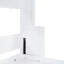Lit double blanc / grand, conception de bureau hydraulique, solution peu encombrante pour les petits espaces, cadre, rangement de matelas intégré, capacité de 600 lb