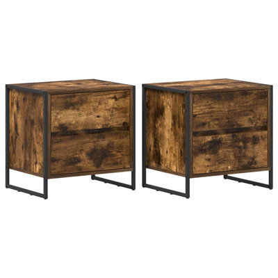 50cm W Manufactured Wood Bedside Table