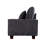 71'' Modern Upholstered Loveseat With Solid Wood Legs, Oversized Sofa With 2 Accent Pillows-1124343841