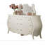 Commode finition perle blanche