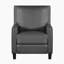 Fauteuil inclinable traditionnel en similicuir de 30 po Zinca avec garniture cloutée sophistiquée et inclinaison par pression-111243247