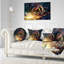 Lights of Gears - Coussin imprimé abstrait