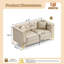 Canapé Chesterfield de 61,8 po de largeur-133300296