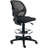 Traditional Backed Adjustable Height Ergonomic Lab Stool with Footring Wheels-1224889558