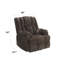 Fauteuil inclinable électrique Brown Power Lift avec chauffage et massage-1000893187