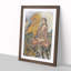 Shakyamuni Conquering the Demons by Kawanabe Kyosai - Picture Frame Painting Print-55619105-55619103