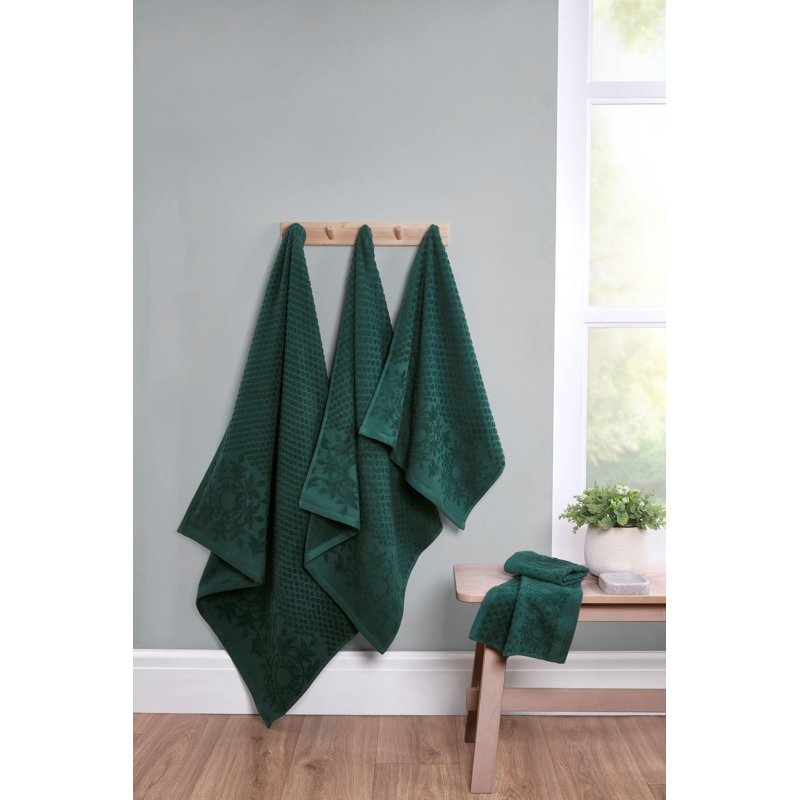 Dahl 100% Cotton Bath Sheet, Green