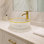 Lavabo de salle de bain vasque circulaire en verre 14 po Timeless