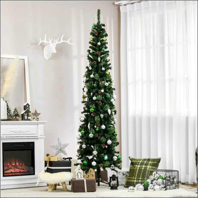 Arbre de Noël artificiel au crayon, H 7,5 pi