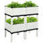 Pot à fleurs surélevé en plastique Mckeon-2029012452