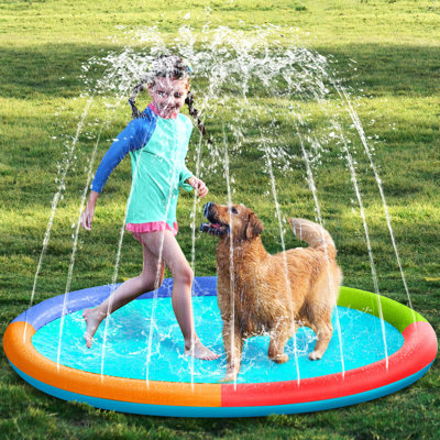 Splash Pad Water Toys Sea Themed Sprinkler Mat