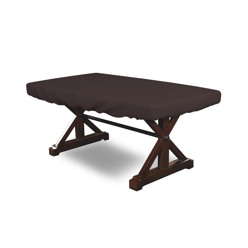Housse de table de poker polyvalente pour l'intérieur et l'extérieur, Café, L 48 po x l 100 po