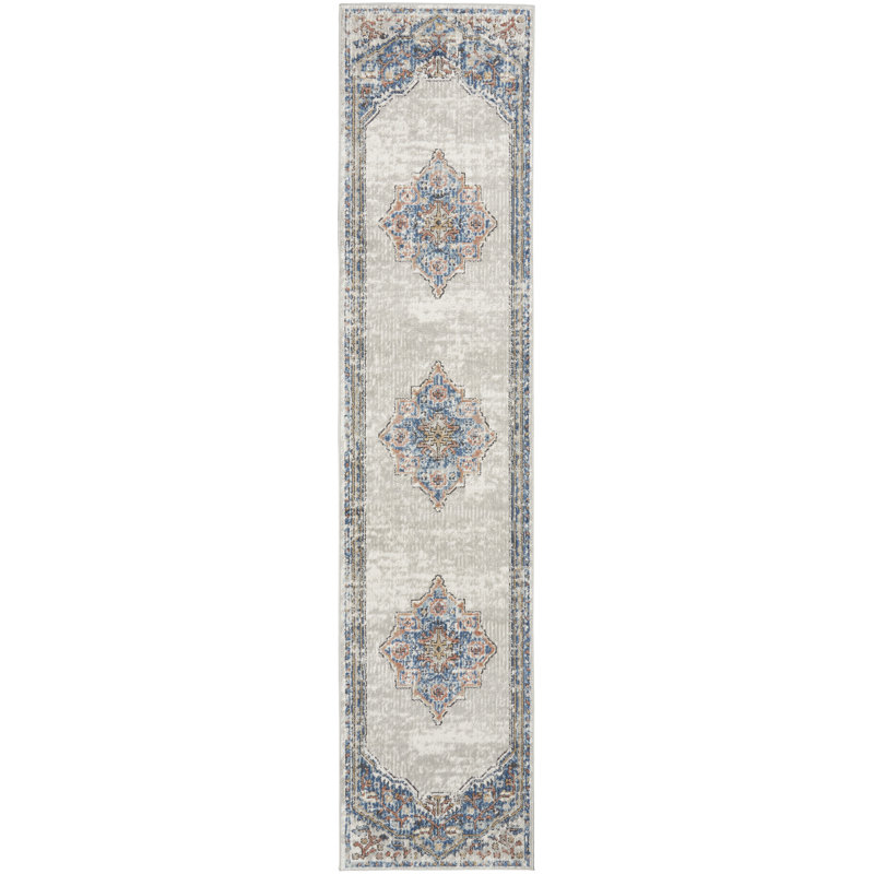 Tapis beige Freeda, Tapis de couloir 2 pi 2 po x 10 pi