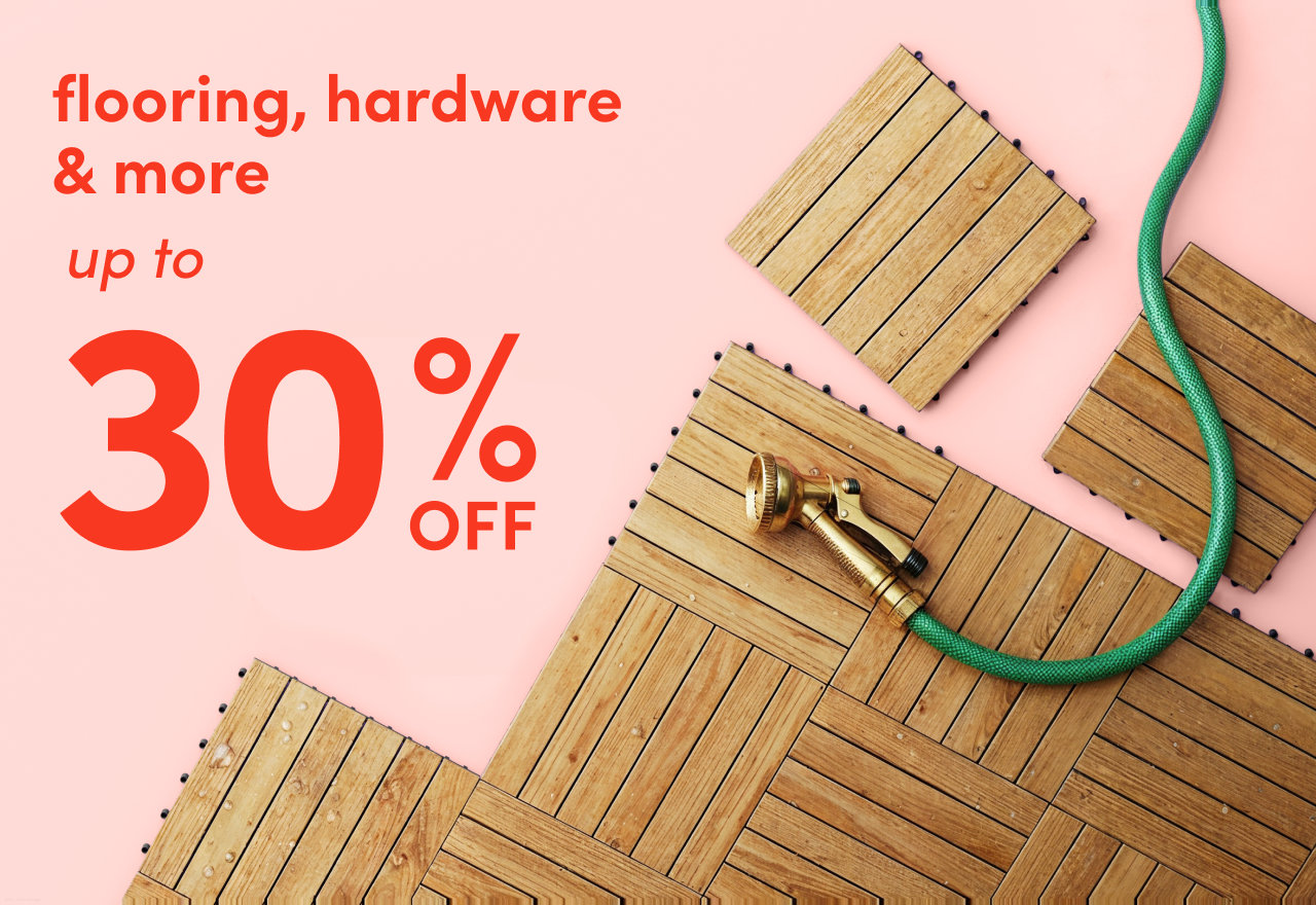flooring, hardware & more on clearance
