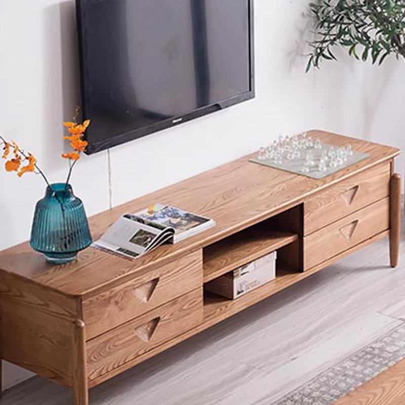 Meuble télé rétro en bois massif