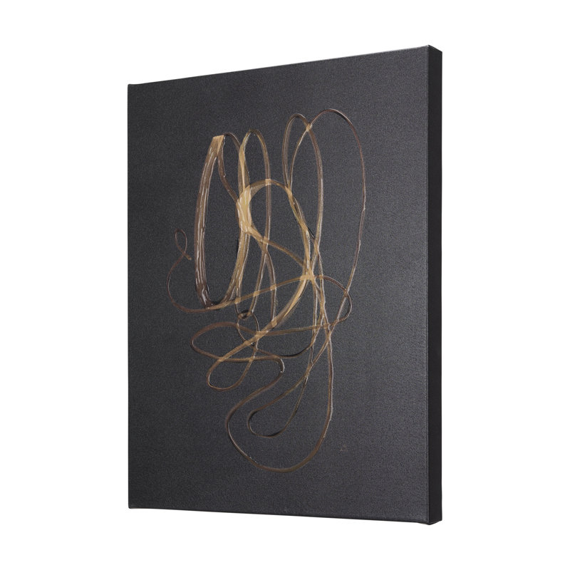 Lines V a Hand Embelished Textured Canvas, 50" H x 40" W x 1.5" D