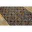 Tapis crocheté antique à motif d'art populaire