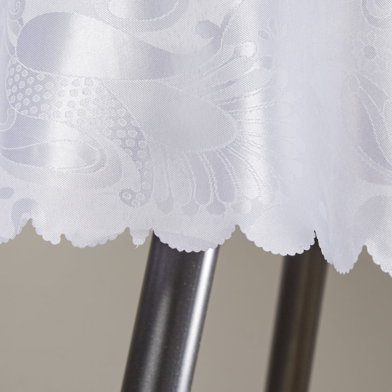 Oglethorpe Tablecloth, White, 60" W x 60" L