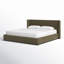 Tobias Upholstered Platform Bed, Olive, East King-714586665-714586670