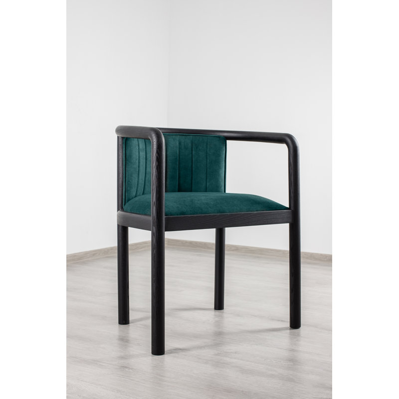 Alton Dining Chair, Matte Black, Teal