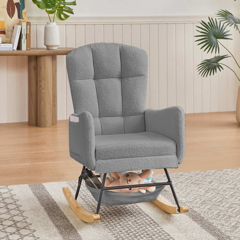 Fauteuil à bascule Teddy, Gris
