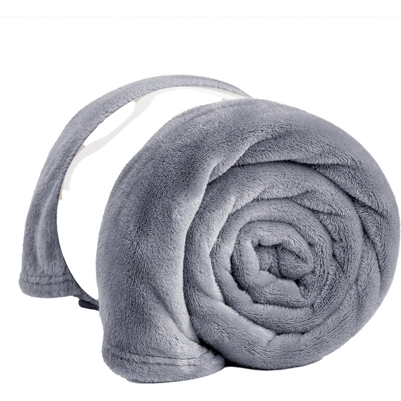 Prime Linens Weighted Throw Blanket, Silver, Double