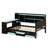 Multi-Functional Gaming Daybed with Desk,  3 Storage Drawers, Built-in Charging Station and Headboard-1940714331-1940714334