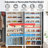 Orthman 68.9" H x 28.35" W Open Bookcase Bookshelf with Adjustable Shelf and Multicolor LED Lights-1493773659
