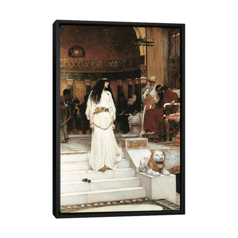 "mariamne, 1887" par john william, impression sur toile waterhouse, H 26 po x l 18 po x P 1,5 po, Toile avec cadre noir