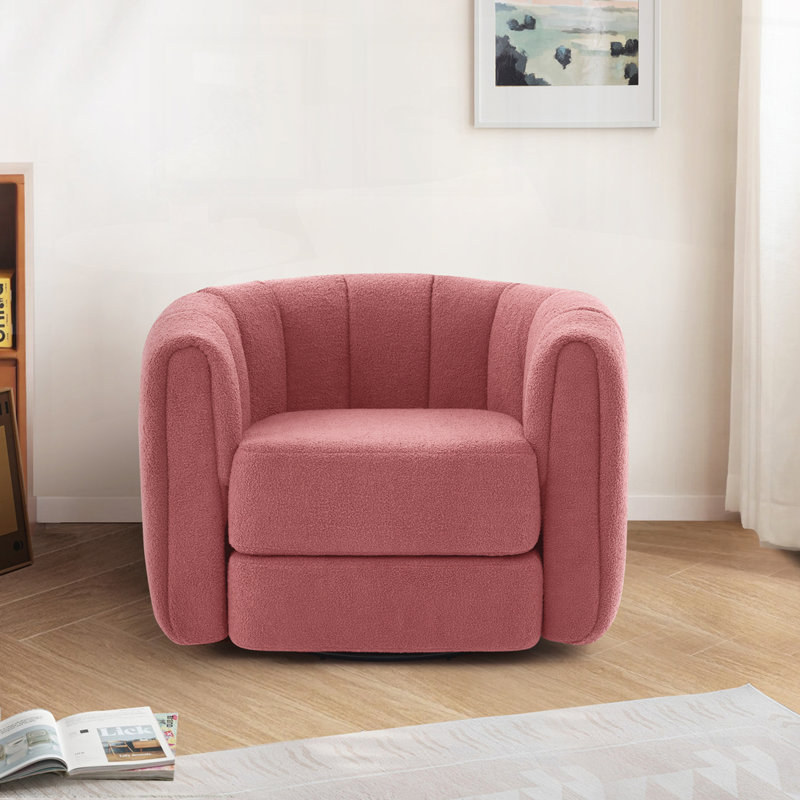 Fauteuil Teddy, Ourson rose