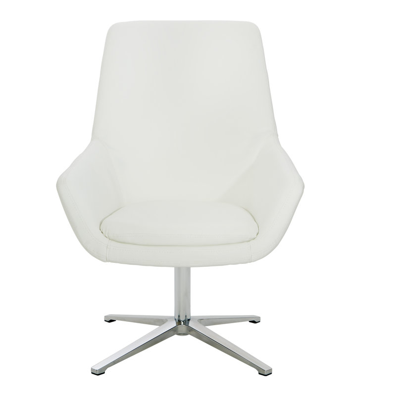 Chaise de réception l 27 po avec structure en métal Minhtri, Aluminium poli, Gris charbon