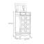 Armoire de rangement rabattable, armoire à bijoux simple