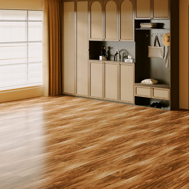 Planche de vinyle de luxe l 6 po x L 36 po auto-adhésive, plancher de vinyle rigide à noyau de bois aspect bois (ensemble de 36)