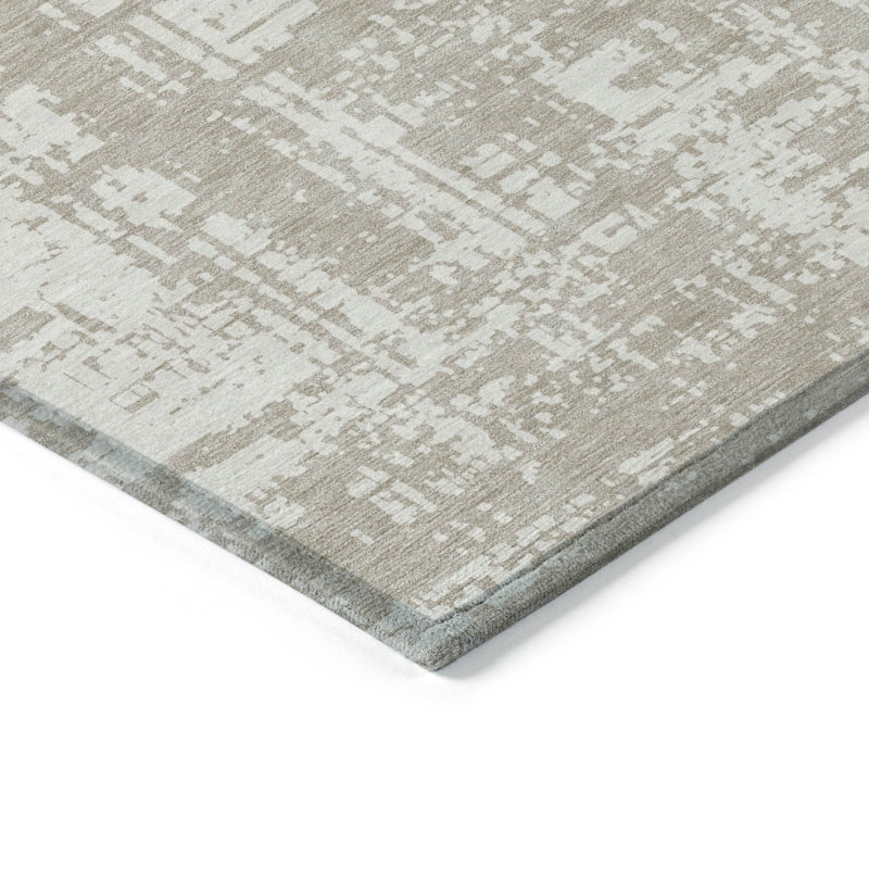Malek Indoor/Outdoor Area Rug with Non-Slip Backing, Round 8'