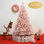 Pink Realistic Artificial Christmas Tree-676365504