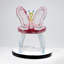 Fauteuil papillon créatif en résine de cristal transparent