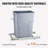 VEVOR Pull-Out Trash Can, 29L Single Bin Incluede, Under Mount Kitchen Waste Container With Slide, Handle And Door Mounting Kit